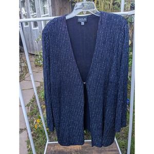 Vintage Onyx Nite by Wendy Chaitin Plus Size Party Jacket